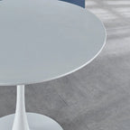42.1 Table de salle à manger Tulipe avec plateau rond et pied, pour 4-6 personnes