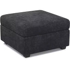 Module Pouf Ottoman Belffin en Chenille - Repose-Pieds de Rangement Modulaire avec Tissu Doux pour la Peau et Conception à Installation Rapide