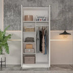 Armoire à 5 étagères avec 2 portes