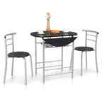 Table de salle à manger abattante de 80 cm pour petit espace, ensemble table de cuisine pour 2 personnes