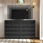 Commode à 10 tiroirs, grande commode à 55 tiroirs en bois et chiffonnier