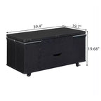 Table basse relevable multifonctionnelle et moderne avec rangement dissimulé, 4 tabourets et roulettes, parfaite pour les espaces de vie modernes.