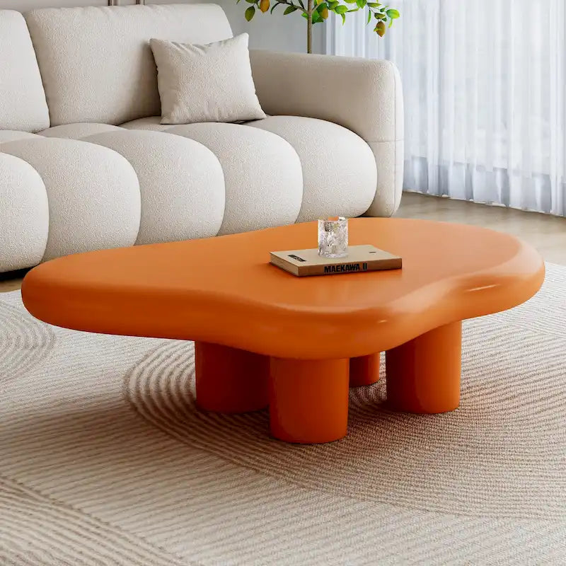 48,5 Table Basse Moderne Forme Nuage 4 Pieds