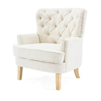 Fauteuil club Christopher Knight Home en boucle d'amande clouté