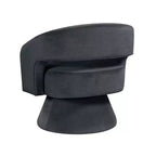 Fauteuil pivotant d'appoint de luxe moderne en velours GDFStudio Hudson