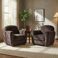 Christopher Knight Home Yannis, fauteuil d'appoint moderne en bois rembourré avec accoudoirs Rom (Lot de 2)