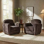 Christopher Knight Home Yannis, fauteuil d'appoint moderne en bois rembourré avec accoudoirs Rom (Lot de 2)