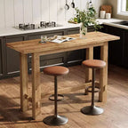 Table de pub en bois massif, hauteur bar, 63 pouces, pour cuisine, café ou restaurant