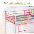 Lit Superposé Karl Home en Acier, Deux Places, avec Échelle, pour Chambre à Coucher, Dortoir, Enfants et Adultes