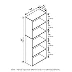 Furinno Étagère de rangement réversible 5 cubes pour livres, ouverte, horizontale ou verticale