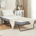 Lit pliant Erommy avec matelas à mémoire de forme : lit d'appoint pliable portable pour adultes avec matelas luxueux à mémoire de forme de 12,7 cm
