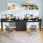 Bureau d'ordinateur Lantine avec 5 tiroirs, bureau moderne et simple de 119 cm pour la maison, le bureau et l'étude, idéal pour les petits espaces