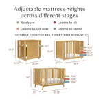 Lit de bébé convertible 8-en-1 Babyletto Palma avec berceau et kits pour lit de tout-petit