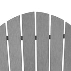 Lot de 4 chaises Adirondack en résine plastique - EDYO LIVING