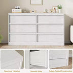 Commode à 6 ou 8 tiroirs, Grande commode de style moderne pour chambre à coucher, salon, chambre d'enfant
