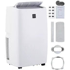 Climatiseur portable 14 000 BTU, Climatiseur avec télécommande, Fonctions Froid, Ventilateur et Déshumidificateur, Mode Veille/Minuterie 24h, Refroidit 65 m²