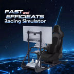 Cockpit de course stabilisé amélioré JVNOXK, simulateur de conduite réglable (hors frein à main, pédales et écran)