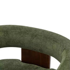 Fauteuil d'appoint rembourré en bois d'hévéa moderne Noah Christopher Knight Home