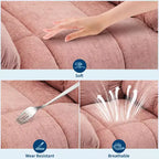 Fauteuil de massage inclinable et chauffant – Fauteuil à bascule pivotant à 360°, canapé simple surdimensionné avec vibration, port USB et poches de rangement pour salon/chambre