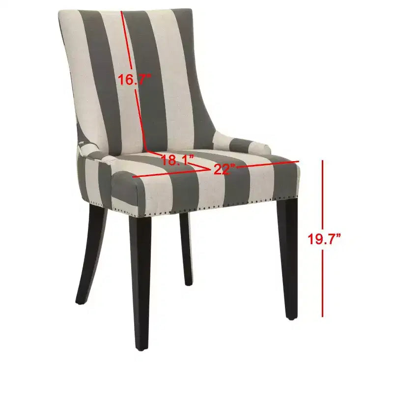 19" H Dining Chair With Nail Head Trim