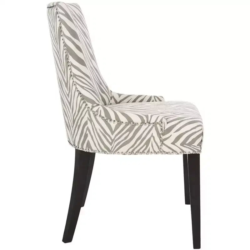 19" H Dining Chair With Nail Head Trim