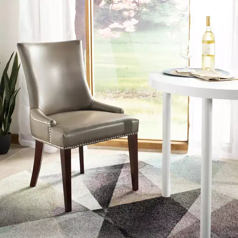 19" H Dining Chair With Nail Head Trim