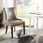 Chaise de salle à manger de 19 po de hauteur avec garniture cloutée