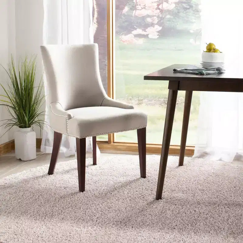 19" H Dining Chair With Nail Head Trim