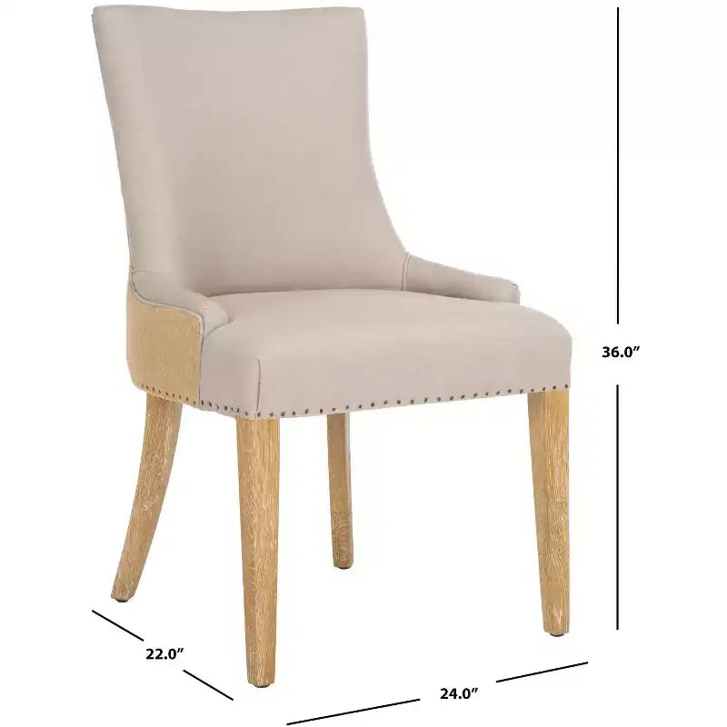 19" H Dining Chair With Nail Head Trim