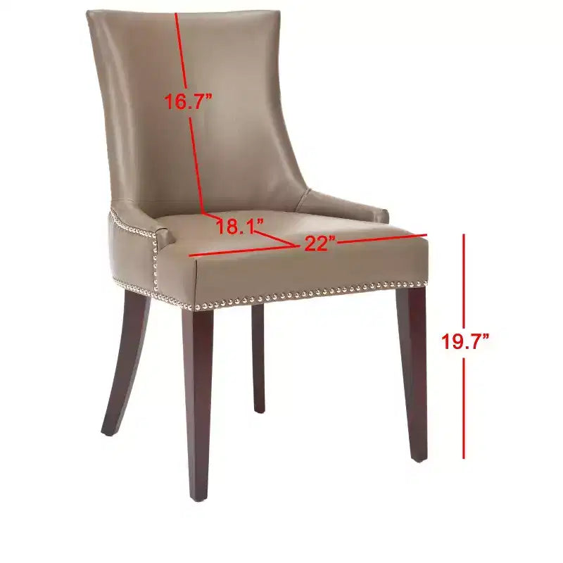 19" H Dining Chair With Nail Head Trim