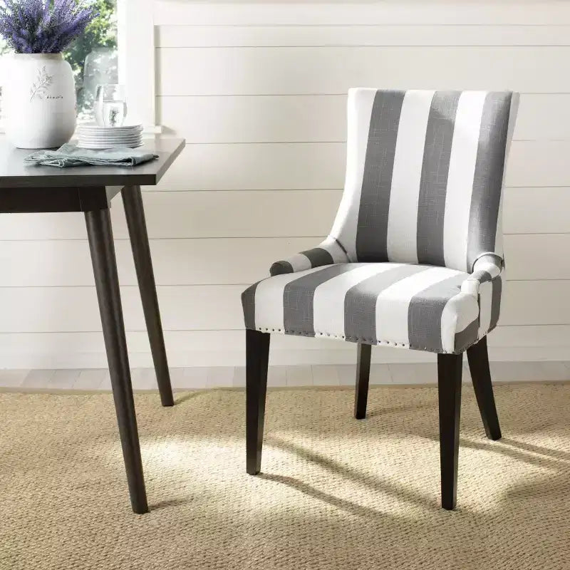 19" H Dining Chair With Nail Head Trim