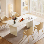 Grande table de salle à manger de 160 cm pour 4 à 6 personnes, table de cuisine rectangulaire moderne