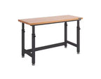 Établi robuste avec plateau en bois et hauteur réglable de 60 po