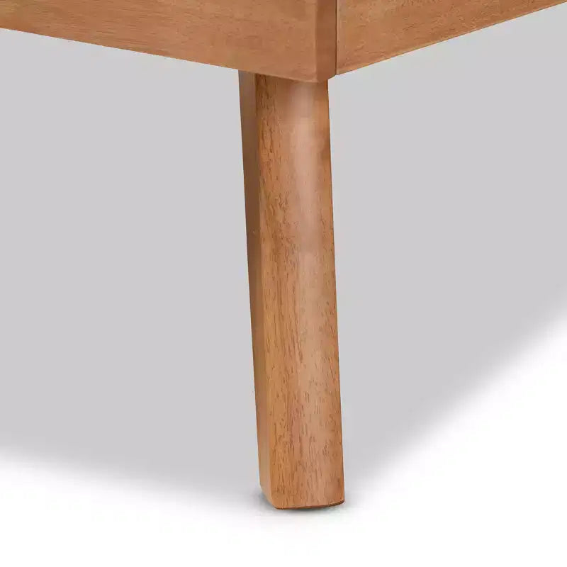 Wood Platform Bed Brown