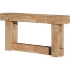 Console en bois de 62,99 po, table d'entrée de ferme étroite et longue à 2 niveaux