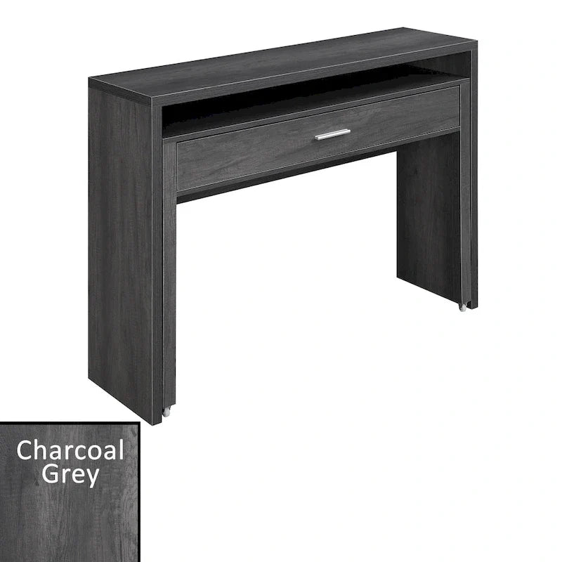 Meuble Console/Bureau Coulissant avec Tiroir et Rehausseur Newport JB de Convenience Concepts