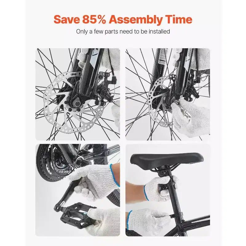 VTT 29 pouces avec suspension avant, cadre en aluminium 21 vitesses avec double frein à disque