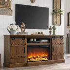 Meuble TV Cheminée de Ferme, Meuble Multimédia, Console Multimédia