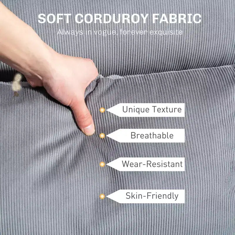 Fauteuil de bureau de direction avec soutien lombaire, repose-pieds, dossier haut inclinable, rembourré