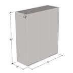 Armoire moderne brillante Copper Grove Parasol 71 pouces