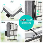 Lit pliant Erommy avec matelas à mémoire de forme : lit d'appoint pliable portable pour adultes avec matelas luxueux à mémoire de forme de 12,7 cm