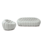 Canapé Bulle capitonné en tissu nid d'abeille 3D, 2 pièces, canapé 3 places et canapé simple pour salon