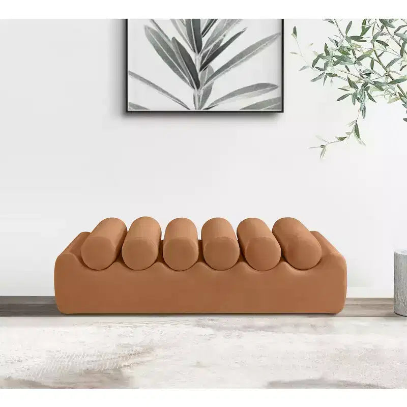 Meridian Furniture, Banc Rumble en cuir végétalien