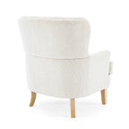 Fauteuil club Christopher Knight Home en boucle d'amande clouté
