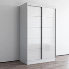 Armoire Aria 2 portes au fini lustré moderne