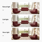 Furgle Canapé en cuir microfibre Design ergonomique Canapé paresseux Canapé de sol
