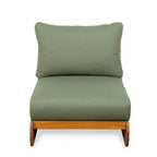Christopher Knight Home Tavriel Ensemble de 5 places assises de terrasse en bois d'acacia style moderne du milieu du siècle avec coussins épais, table non incluse