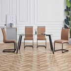 Chaises de salle à manger modernes en similicuir PU, lot de 4