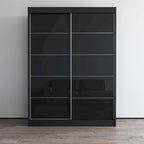 Armoire Aria 2 portes au fini lustré moderne
