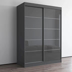Armoire Aria 2 portes au fini lustré moderne